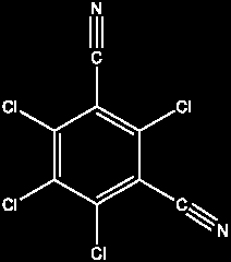 Forturf, Klortalonil, Tetrachloroisophthalonitril, Tuffcide Vysoce toxický pro obojživelníky. Pro člověka mírně toxický. Možný karcinogen. Toxický pro bezobratlé a zvláště žížaly.