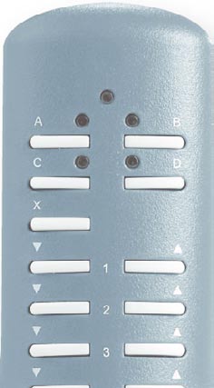1/ Nástěnný 4kanálový RF vysílač Element Systémy dálkového ovládání Bezdrátový systém ovládání se obecně skládá nejméně ze dvou prvků z vysílače a z přijímače, které nejsou navzájem propojeny vodiči.