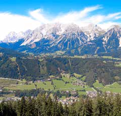 Prochází historickým městem Radstadt a zastavuje se ve známém lyžařském středisku Schladming. Dále pokračuje rozšiřujícím se údolím s romantickými výhledy na úbočí Alp.