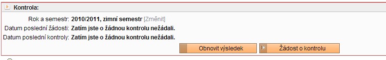 c) Následně pomocí přepínče zvolte poždovné konání předmětu stiskněte tlčítko Zpst.