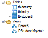 Posledním krokem bude přenesení dat dotazu do prostředí STATISTICA. To provedeme v horním menu Action -> Return data.