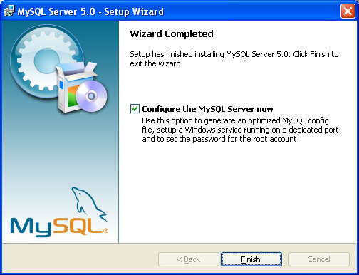 - Verze 5.0 přidány pohledy - Verze 5.0 přidány metadata 4.3 Instalace MySQL Serveru Pro instalaci MySQL na testovacím PC byla použita verze 5.0 pro Windows. Tuto verzi lze stáhnout z internetu např.