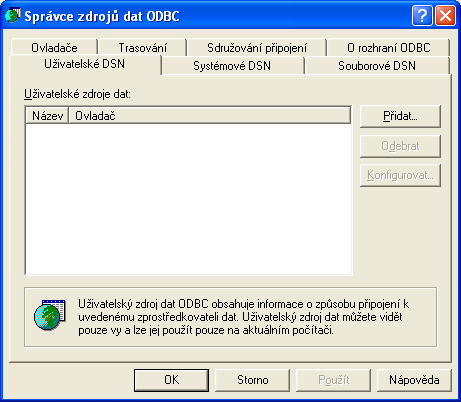 Obrázek 12: Ovládací panely Windows XP Obrázek 13: