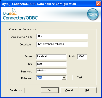 V ovládacích panelech otevřeme datové zdroje (ODBC). Mělo by se objevit okno jako na obrázku 13. Zde pomocí tlačítka přidat vložíme MySQL ODBC 5.1 driver, který vybereme v roletovém menu zdrojů dat.