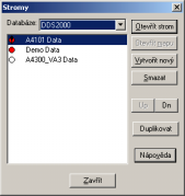 Jak prohlížet naměřená data Příprava programu DDS2000 před zobrazením dat 1. Spusťte program DDS2000. 2. V hlavním menu programu DDS2000 zvolte příkaz Databáze / Vybrat a otevřít.