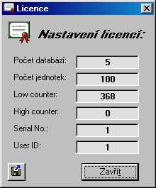 Licenční disketa co s ní? Určité verze programu SBN je možné provozovat bez připojeného hardwarového klíče.