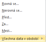 TABULKY 3.8 Řazení a filtrování dat v datovém listu Data v tabulce můžete dál řadit nebo filtrovat.