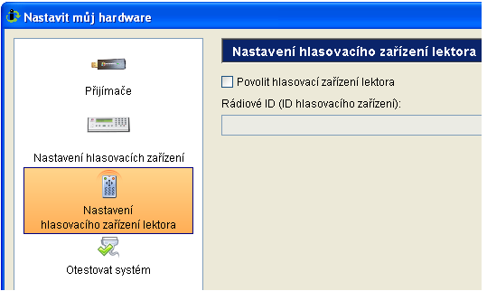 Natavení Lektor PRS RF kliker nastavený jako Lektor se používá pro kontrolu Response lekce. Například vám umožní spustit nebo zastavit otázku odkudkoliv ze třídy. 1.