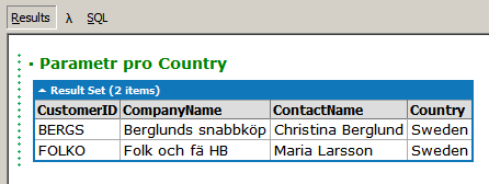 FROM dbo.customers C WHERE C.Country = @Country"; SqlConnection conn = new SqlConnection(connString); SqlDataAdapter da = new SqlDataAdapter(sql, conn); da.selectcommand.parameters.