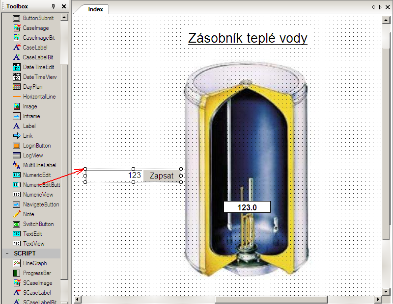 4.4.4 Editace hodnoty proměnné Editaci hodnoty proměnné je možné učinit několika způsoby (viz nápověda k návrhovému prostředí AWDet).