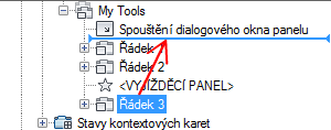 Jak změnit pozici řádku nebo dílčího panelu v panelu pásu karet 1 Klikněte na kartu Správa panel Přizpůsobení Uživatelské rozhraní.