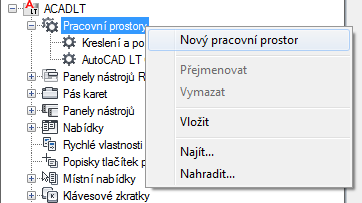 aktuální, je třeba pracovní prostory v částečně načtených souborech CUIx přenést do hlavního souboru CUIx.