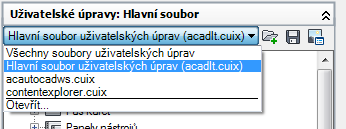 Vytvoření souboru uživatelských úprav z existujícího souboru uživatelských úprav 1 V Průzkumníku systému Windows najděte následující složku: (Windows XP) <jednotka>:\documents and Settings\<název