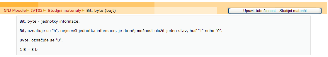 Moodle - Učitelé pro zítřek 17