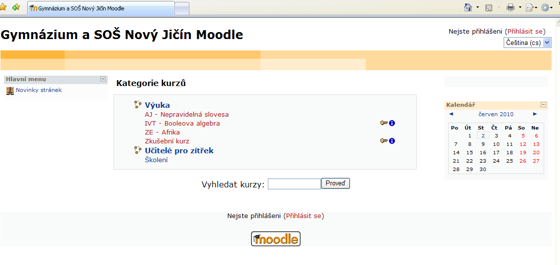 Moodle - Učitelé pro zítřek 3 1 Úvod Moodle je software, který je dostupný přes webové rozhraní a je určen k podpoře prezenční i distanční výuky prostřednictvím on-line kurzů.