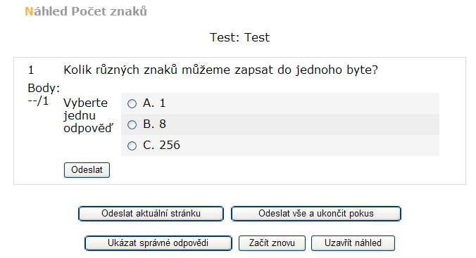 Moodle - Učitelé pro zítřek 41 4.8.9 Úloha s výběrem odpovědi Tato úloha může obsahovat i obrázek. Student dostane otázku a vybírá si z několika možností.