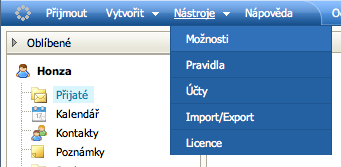 Ikona Ikona pro minimalizované okno kompozice nebo prohlížení e-mailové zprávy. Ikona pro minimalizované okno zobrazení kontaktu Ikona pro minimalizované okno práce s kalendářem.