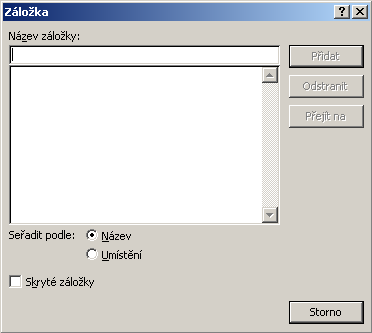 MS Word 2007 16 Odkazy: Slouží ke vložení odkazů mimo dokument (internetová stránka), tak i uvnitř dokumentu Obsahují hypertextový odkaz, záložku, křížový odkaz Hypertextový odkaz: