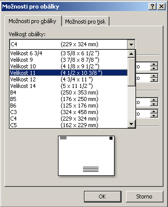 MS Word 2007 44 Pás karet Korespondence: Umožňuje poslat jeden text více adresátům hromadná korespondence Umožní vytvoření obálek, štítků