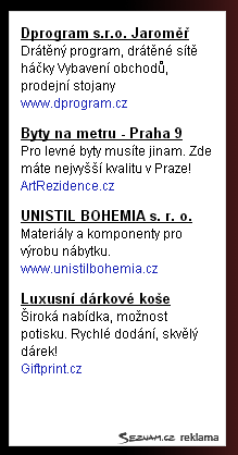 dostáváte provizi. Výhodou je rychlá integrace do vašich stránek a okamžité propojení s desítkami či stovkami inzerentů, kteří chtějí svoji reklamu zobrazit, aniž byste s nimi museli jednat.