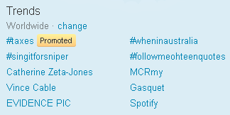 3.3.1. Propagace tweetů Jedná se o klasické tweety, které ovšem vypadnou jako první, když uživatel vyhledává některé z klíčových slov, které jsou k tweetu přiřazeny.