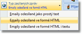 Práce s programem 11 Pozn: na webu http://office.microsoft.com/cs-cz/outlook... je návod jak se tohoto okna zbavit, ale funkčnost není zaručena. 2.