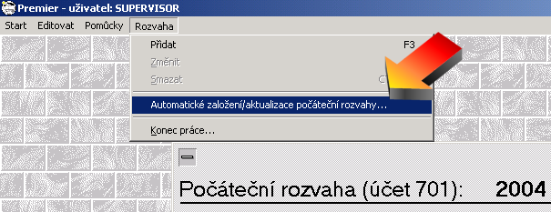 Postup při přechodu na nový účetní rok 6 Postup při přechodu na nový účetní rok Pro nové uživatele, kteří začínali používat systém v minulém roce nebo pro připomenutí těm starším Vám zde popíšeme jak