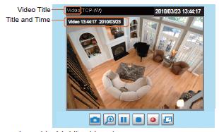 7.10 Video (Obraz) Tato kapitola popisuje, jak nastavit parametry obrazu IP kamery. 7.10.1 Video Settings (Nastavení obrazu) Video title (Popisek obrazu) - text, který bude zobrazený v černém pruhu nad obrazem videa.
