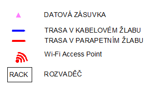 Příloha 3: Legenda k půdorysům