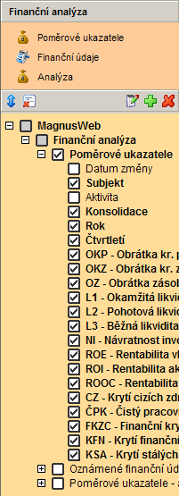 9. Finanční analýza 9. FINANČNÍ ANALÝZA Finanční analýza umožňuje porovnávání firem podle poměrových ukazatelů vypočtených z dostupných účetních závěrek i vyhledávání firem podle určitého ukazatele.