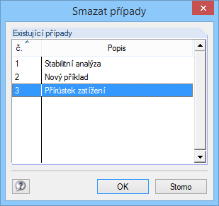 7 Obecné funkce Kopírování případu Vstupní údaje aktuálního případu lze zkopírovat příkazem z hlavní nabídky v modulu RF- STABILITY Soubor Kopírovat případ... Otevře se následující dialog: Obr. 7.