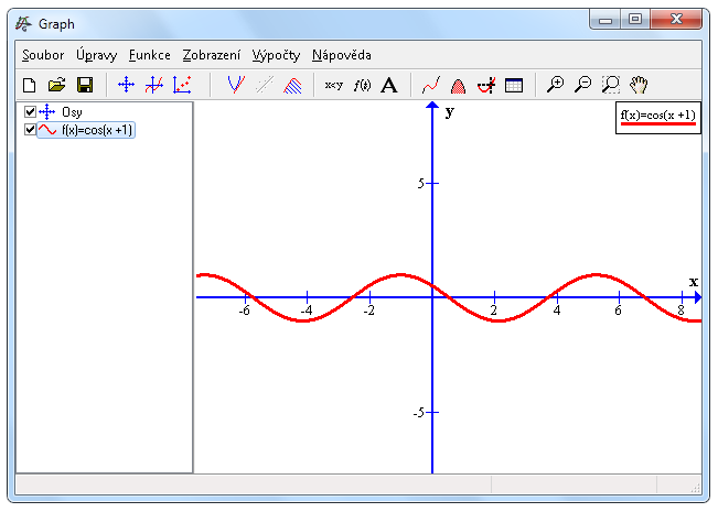 5.7 Graph Graph je open source program navržený pro vykreslovaní grafů matematických funkcí v souřadnicovém systému.