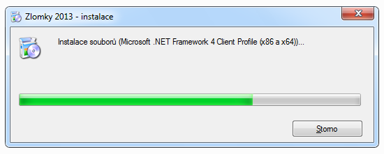 Pokud není na Vašem počítači nainstalováno běhové rozhraní Microsoft.NET Framework 4 Client Profile, které je zapotřebí ke spuštění této aplikace, zobrazí se Vám následující dialogové okno (Obrázek 6.