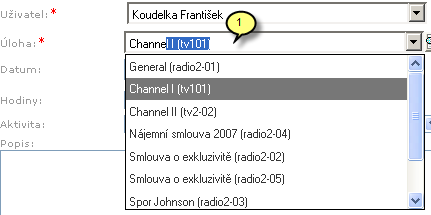 úlohy tzv. Masku úlohy. Systém nabízí cca 10 možných masek.