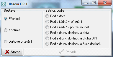 134 12.1 Danové priznání Samotné daňové přiznání se provádí tak, že jej necháte sestavit, program ukáže, jak jej máte nastavené a vy zadáte interval dnů od kdy, do kdy se má daňové přiznání provést.