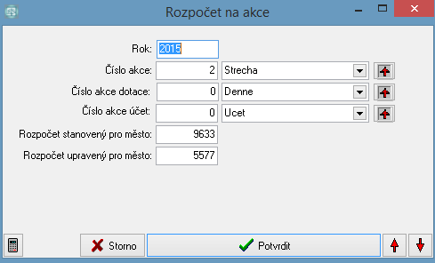 Akce 139 Funkce: 1. tisk - můžete tisknout přehledy po akcích - s opisem nebo pouze součty. V sestavě přehledně vidíte, jak si vede ta která akce.