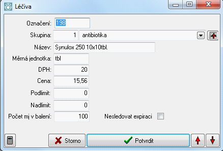 Nastavení programu Evidujeme tyto údaje: 1. Číslo - číselné označení 2. Název stručný popis Funkce: 1. tisk - můžete tisknout jednu sestavu 2. generování - je funkční 3. filtrování není funkční 4.