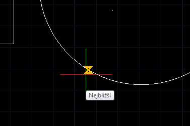 k bodu na objektu. Z hlediska geometrie jde o normálu u rovinných objektů nebo o kolmici k tečně u kružnice, kruhového oblouku, elipsy nebo eliptického oblouku.