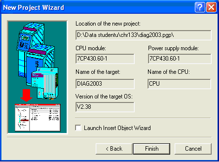 6. Programovatelné automaty Bernecker-Rainer Obr.6.53: Nastavení komunikace mezi PLC a PC. Pokud se upload hardwaru vykoná správně zobrazí se následující okno, které ukazuje obr. 6.54.