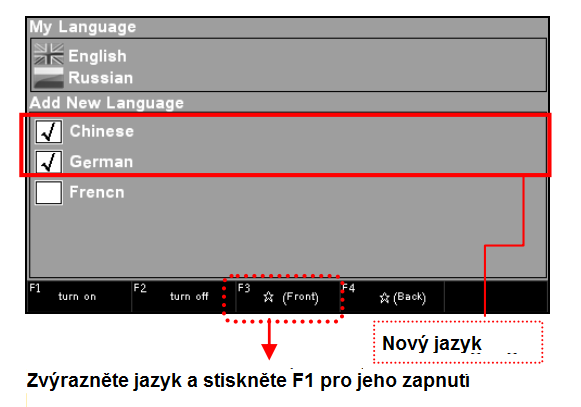 6.) Pokud potřebujete, můžete do zařízení přidat