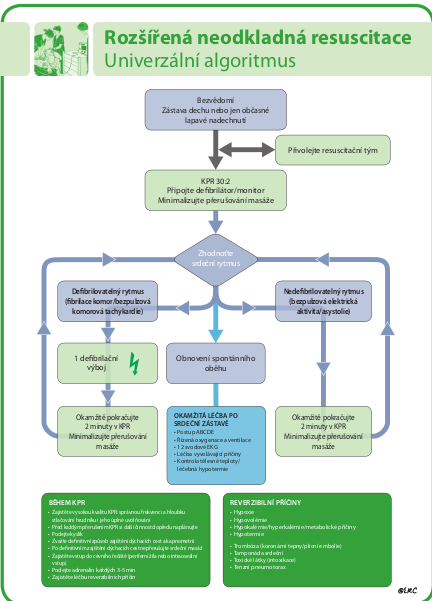 4.4 Postup neodkladné resuscitace Ilustrace 7: Rozšířená