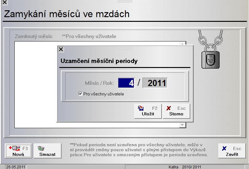 V případě, že program zjistí rozdíly je aktivováno hlášení o zjištěných rozdílech. Pokud takové rozdíly existují, nedoporučujeme měsíc uzavírat, je nutno provést propočet mezd.