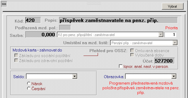 MZDY A PERSONALISTIKA 5-33 zaměstnanců (vždy budou 2 první s příspěvky zaměstnance a druhý s příspěvky zaměstnavatele). Formát souboru si musíte nastavit v nabídce Formát výstupního souboru.