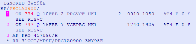 REPLIKACE (KOPÍROVÁNÍ) PNR HE RRA HE RRN V systému Amadeus je možno vytvořit pomocí replikace kopii PNR.