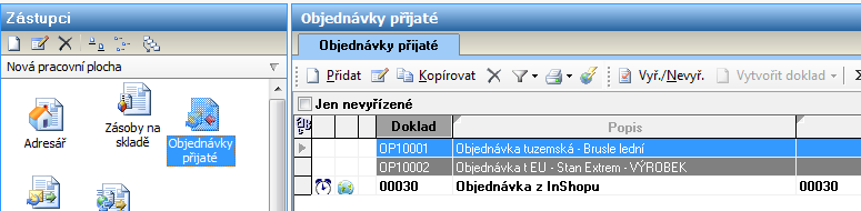 Přejdeme v Manageru na agendu Money, klikneme na tlačítko Export, vybereme možnost Export objednávek a Pouze změny (pozn. typ importu záleží na Vašem požadovaném cíli).