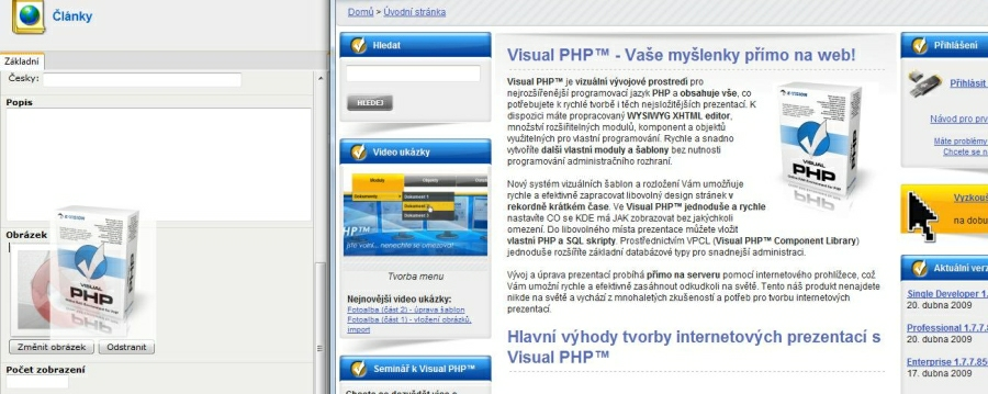 142 Visual PHP - Uživatelská příručka Vaše obrázky jsou nahrané ve Vašem fotoalbu. V případě zip souboru systém soubor sám rozbalí a vloží na server do Vámi zvoleného místa. O nic se dále nestaráte.