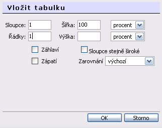 Práce s tabulkami 20 145 Práce s tabulkami Editor umožňuje velmi elegantně vytvářet a upravovat tabulky. Vkládání, editace, změny tabulky atd. budou uvedeny v následující kapitole.