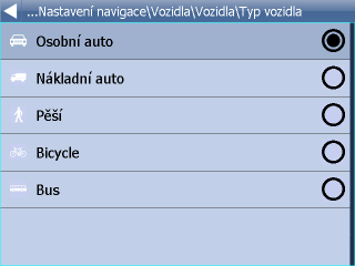 44 Nejrychlejší - toto je základní typ optimalizace, dovede vás do cíle v nejkratším čase. Nejkratší - najde nejkratší trasu. Nejlevnější - najde trasu s nejmenší spotřebou paliva.