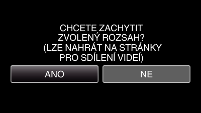 Úprava 0 Pokud je zvolené video delší než 15 minut, je nutné ho oříznout 7 Klepněte na e pro zastavení přehrávání v požadovaném počátečním bodu, potom klepněte na A Odeslání videa na YouTube Svá