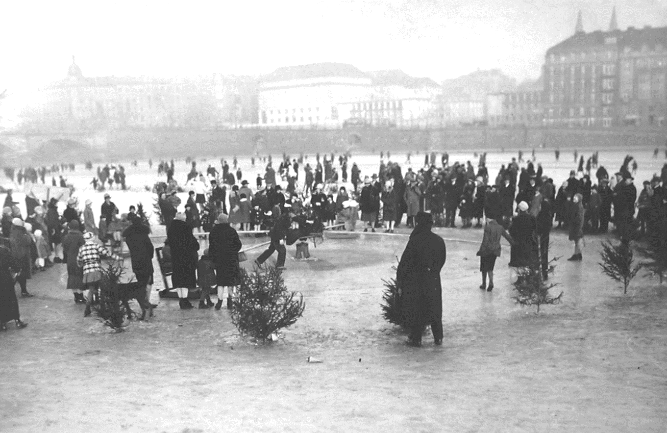 Tereza Pilzová Obrázek 22 Bruslaři na Vltavě v roce 1927 ANM, ATVS,